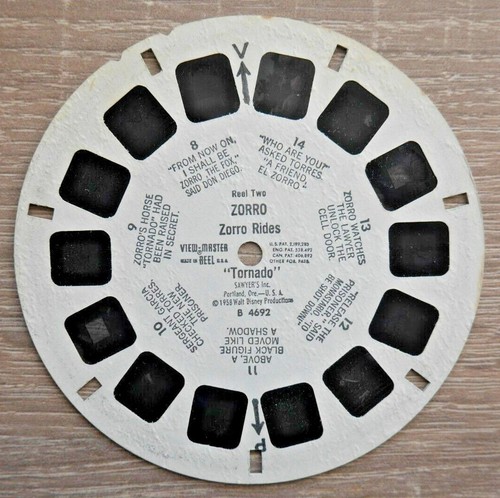 Zorro 1958 viewmaster reel - viewmaster, 2
