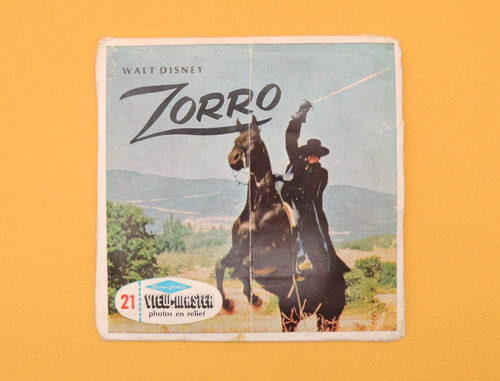 Zorro 1958 view master - zorro, view-master